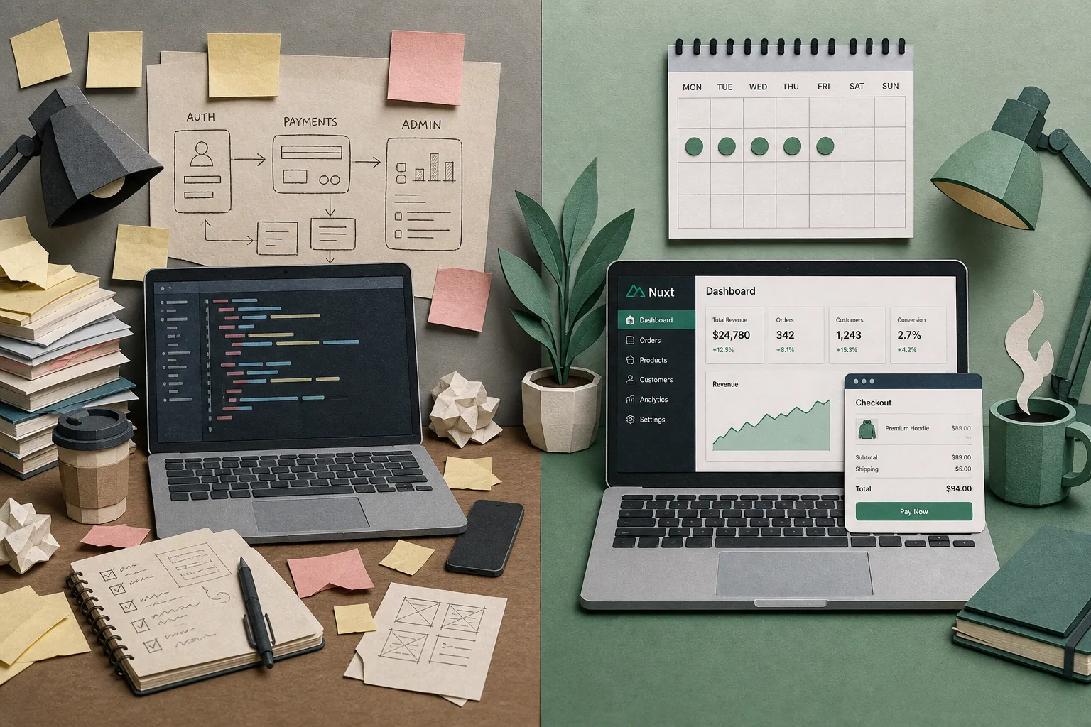 Should you buy a Nuxt boilerplate or build from scratch? See real ROI math, must-ship features, time-to-market tradeoffs, and a clear buy vs build checklist.